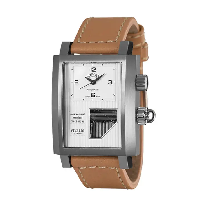 Boegli Men Grand Festival Automatic Stainless Steel Caramel