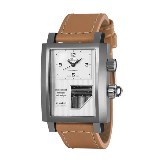 Boegli Men Grand Festival Automatic Stainless Steel Caramel