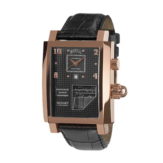Boegli Men’s Grand Festival Automatic Rose Gold Plated Black