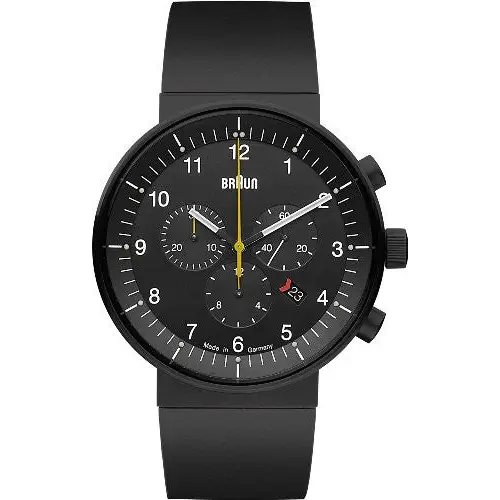 Braun Black Rubber Strap Watch BN0095BKBKBKG - Watches braun