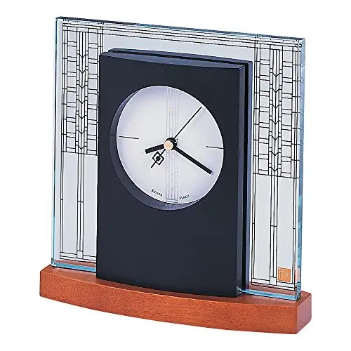 Bulova B7750 Glasner House Frankl Lloyd Wright Clock Light