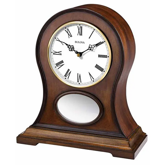 Bulova Brookfield Brown Cherry Finish Wooden Bluetooth