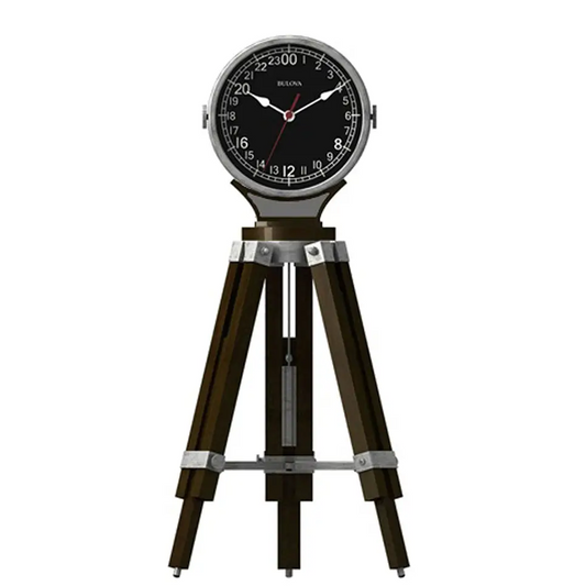 Bulova Corsair Quartz Military Time Tripod Design Tabletop
