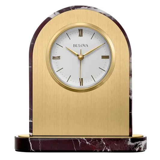 Bulova Desire Analog Brushed Brass and Polished Marble