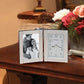 Bulova Forte II Picture Frame and Desk Clock Brushed