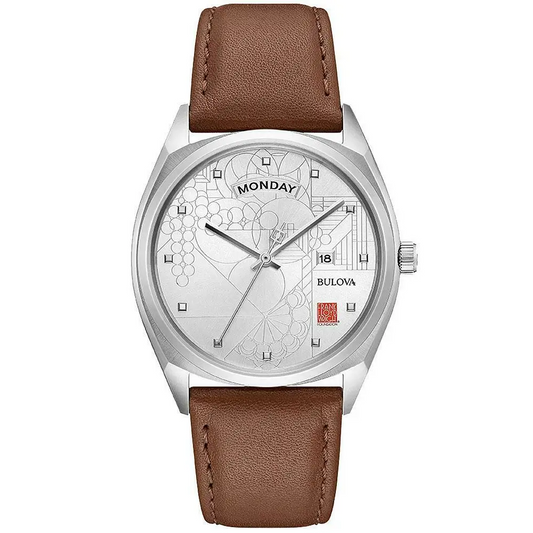 Bulova Frank Lloyd Wright Watch Stainless Steel Brown
