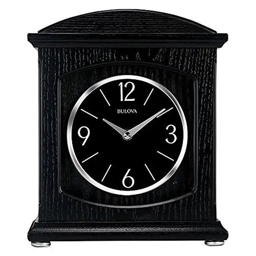 Bulova Glendale Mantel Metal Dial Clock B6220 - Misc