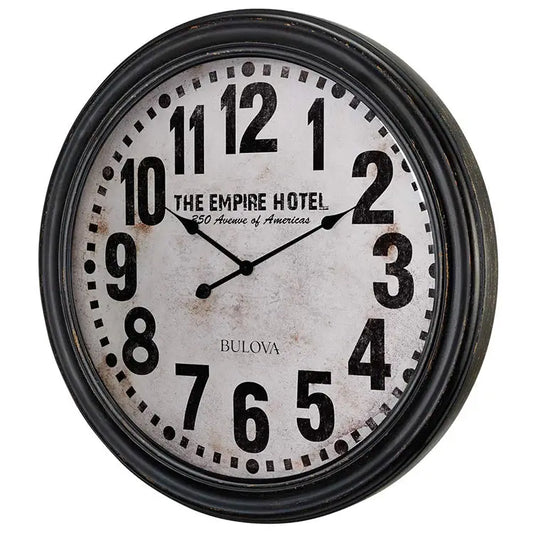 Bulova Hotelier 31 Wooden Case Oversized Wall Clock C4819 -
