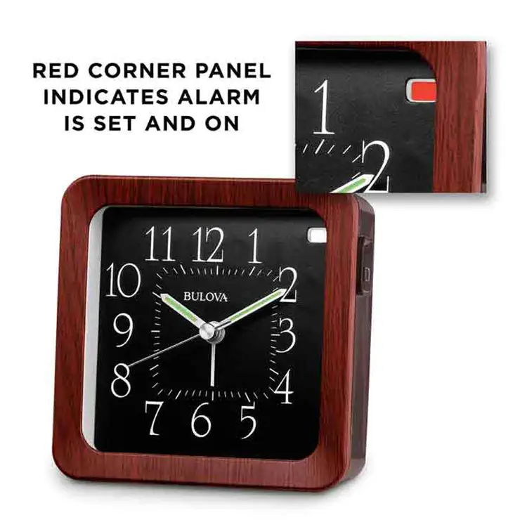 Bulova Manor Quartz Acending Volume Snooze Silent Sweep