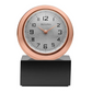 Bulova Sphere Analog Quartz Rose Gold Tone Tabletop Clock