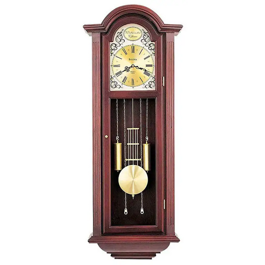 Bulova Tatianna Harmonic Analog Solid Wood Pendulum Wall