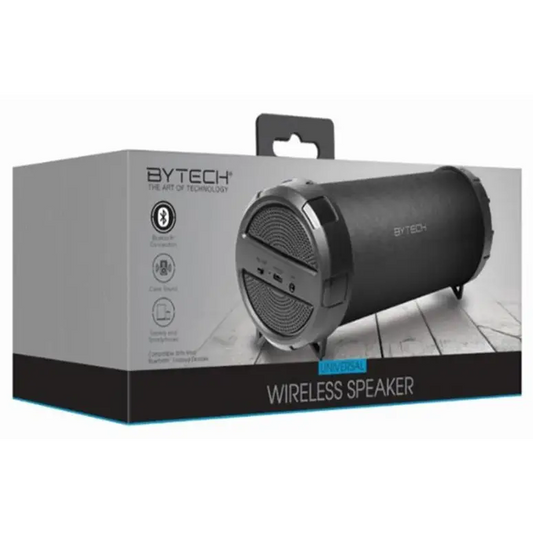 Bytech Bluetooth Barrel Speaker-Black BY-AU-BS-162-BK - Misc