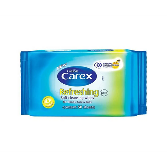 Carex Refreshing Soft Cleansing Wipes for Hands Face & Body