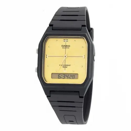 CASIO ANALOG DIGITAL MENS WATCH DUAL TIME AW48HE-9 - Watches