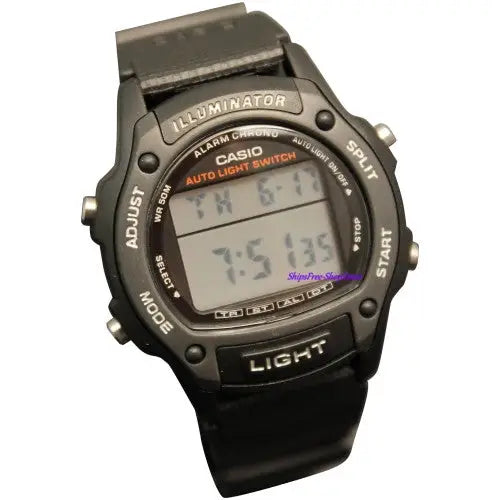 Casio Digital Dual Time 50M Alarm Light Watch W93H-1 -