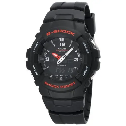 Casio G-Shock Analog-Digital Quartz 200m Black Resin Watch