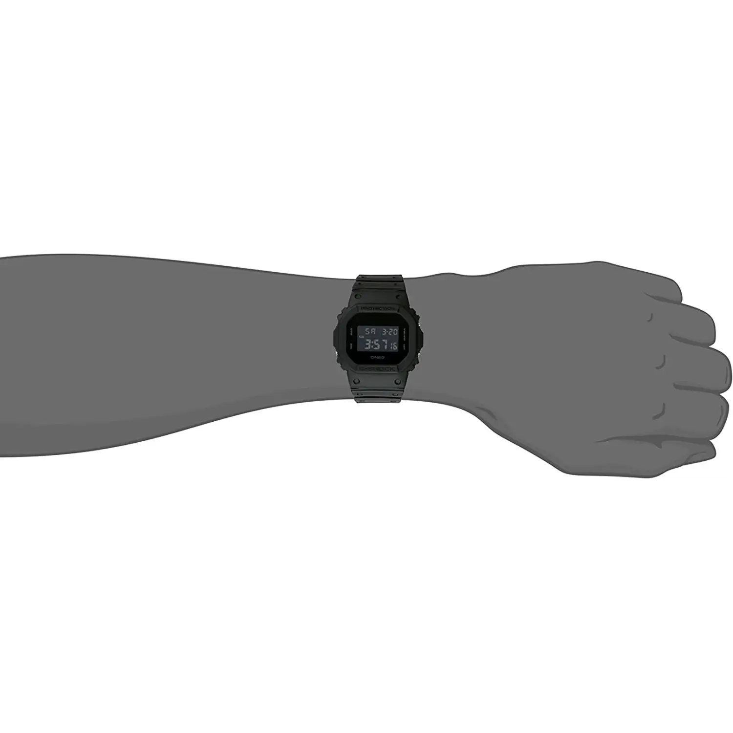 Casio G-Shock Digital Quartz 200m Black Resin DW5600BB-1 -