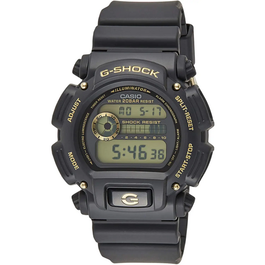 Casio G-Shock Digital Quartz Stopwatch 200m Black Resin