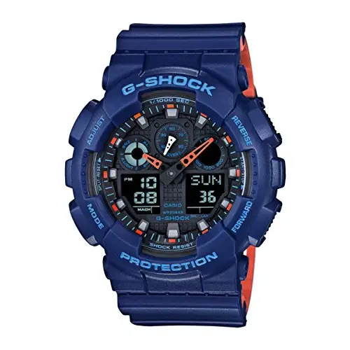 Casio G-Shock Military Blue Chronograph 200 Meter WR 5 Alarm