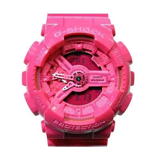 Casio G-Shock S Series Analog-Digital Pink Resin Band Watch