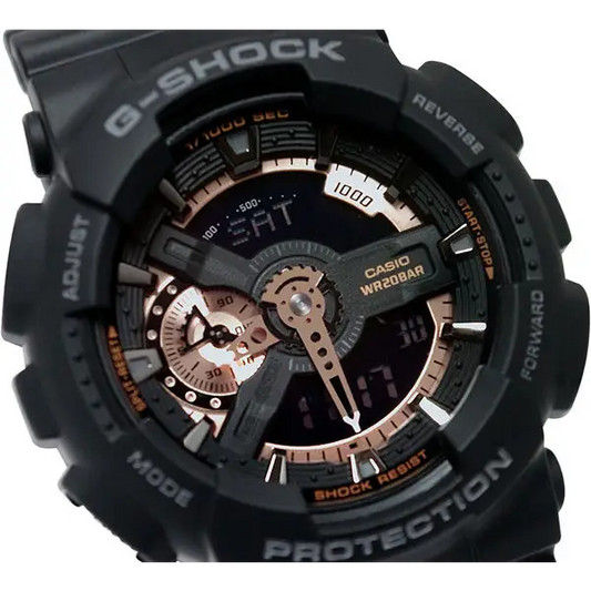 Casio G-Shock X-Large Analog-Digital Rose Gold on Black