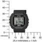 Casio Ladies Black Stopwatch Led Light Watch LA-20WH-1A -