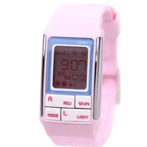 CASIO LADIES POPTONE DIGITAL PINK RESIN WATCH LDF51-4A -