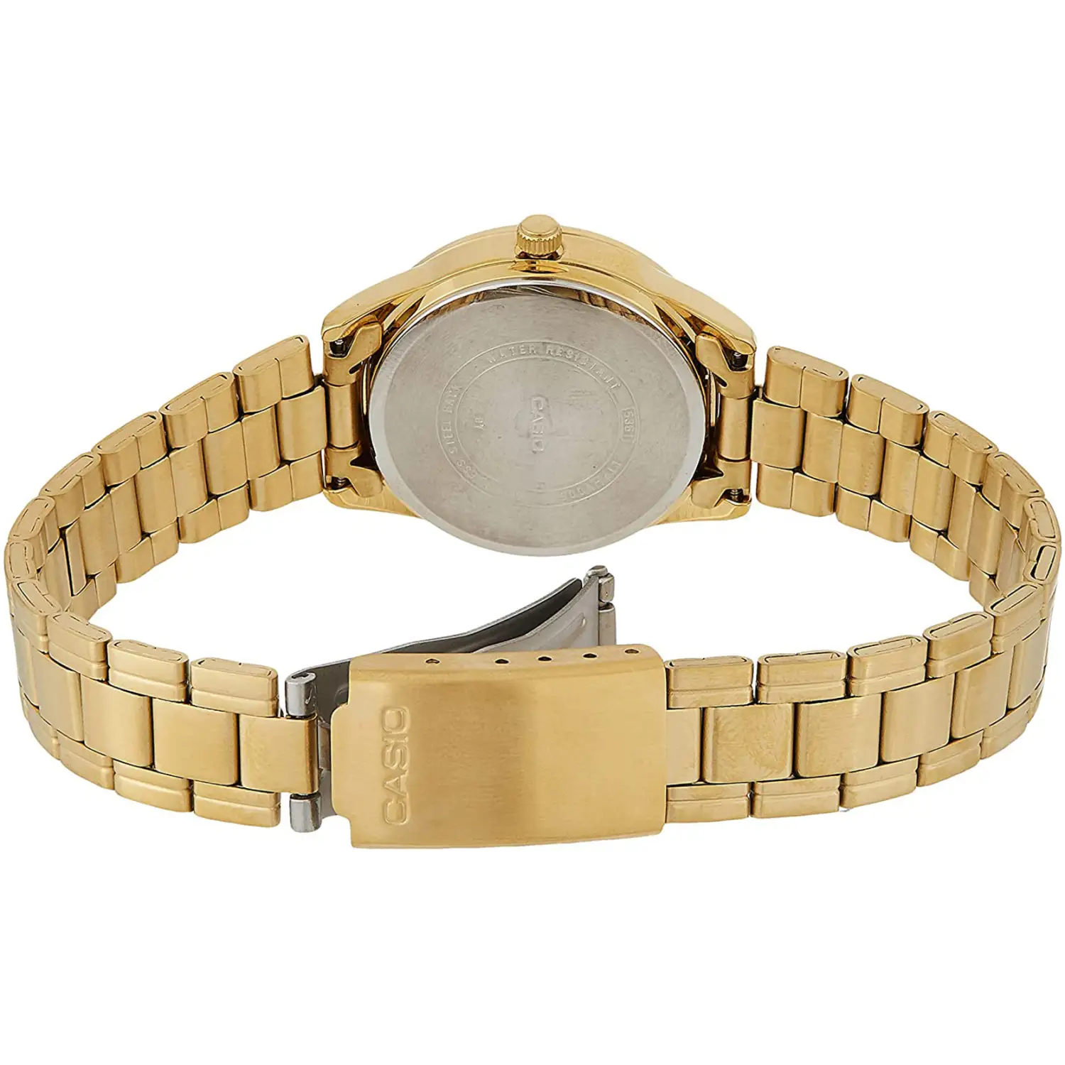 Casio LTP-V005G-1B Women’s Standard Analog Gold Tone Black