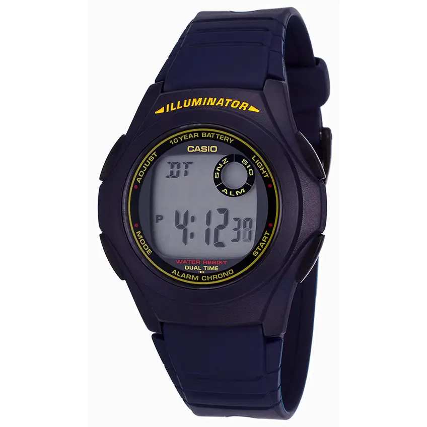 Casio Men’s 10-Year Battery Digital Blue Resin Watch