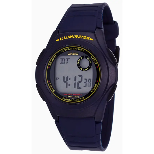 Casio Men’s 10-Year Battery Digital Blue Resin Watch