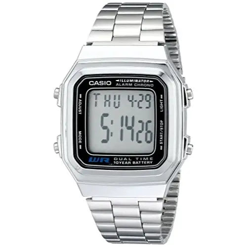 Casio Men’s A178WA-1A Illuminator Bracelet Digital Watch -