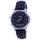 Casio Men’s Ana-Digi Dual Time Stainless Steel/Black Leather