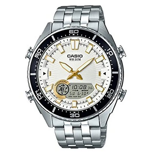 Casio Men’s ’Ana-Digi’ Metal and Stainless Steel Casual