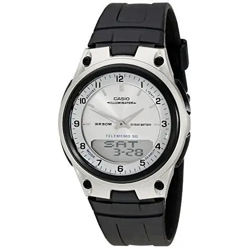 Casio Men’s Analog Digital 30 Page Data Bank Watch AW80-7 -