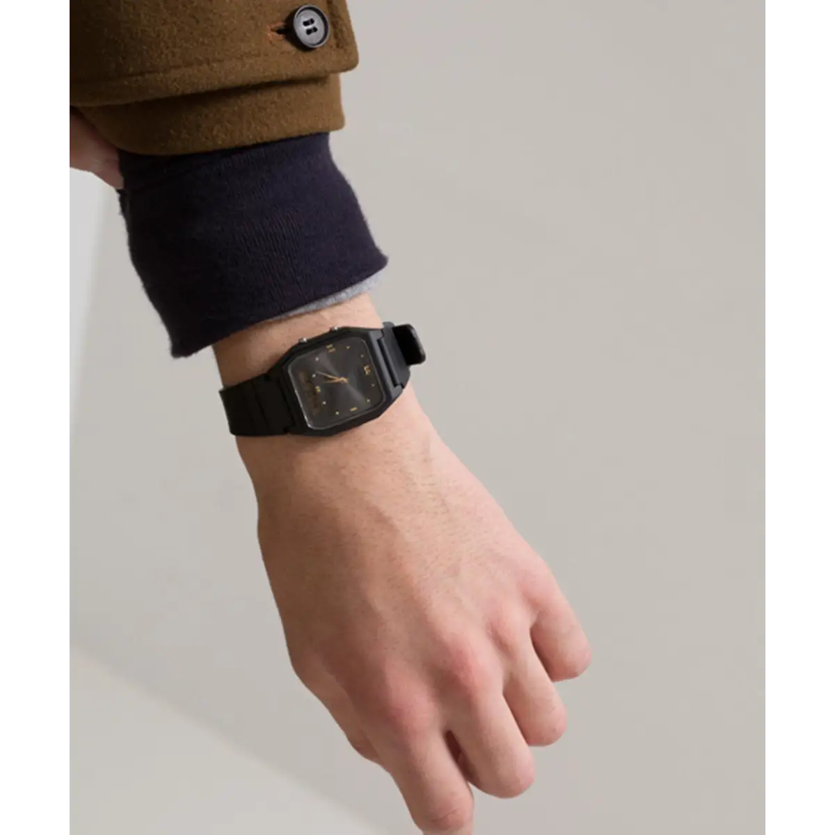 Casio Men’s Analog-Digital Black Dial Black Resin Watch