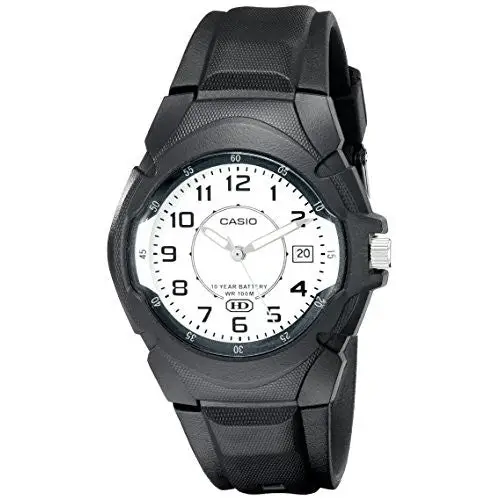 Casio Men’s Analog Quartz 10-Year Battery Life Black Resin
