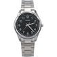 Casio Men’s Analog Quartz Black Dial Stainless Steel Watch