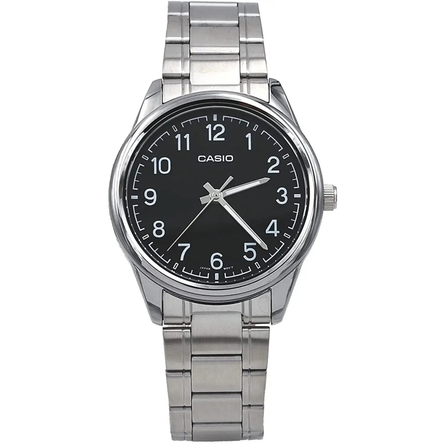 Casio Men’s Analog Quartz Black Dial Stainless Steel Watch