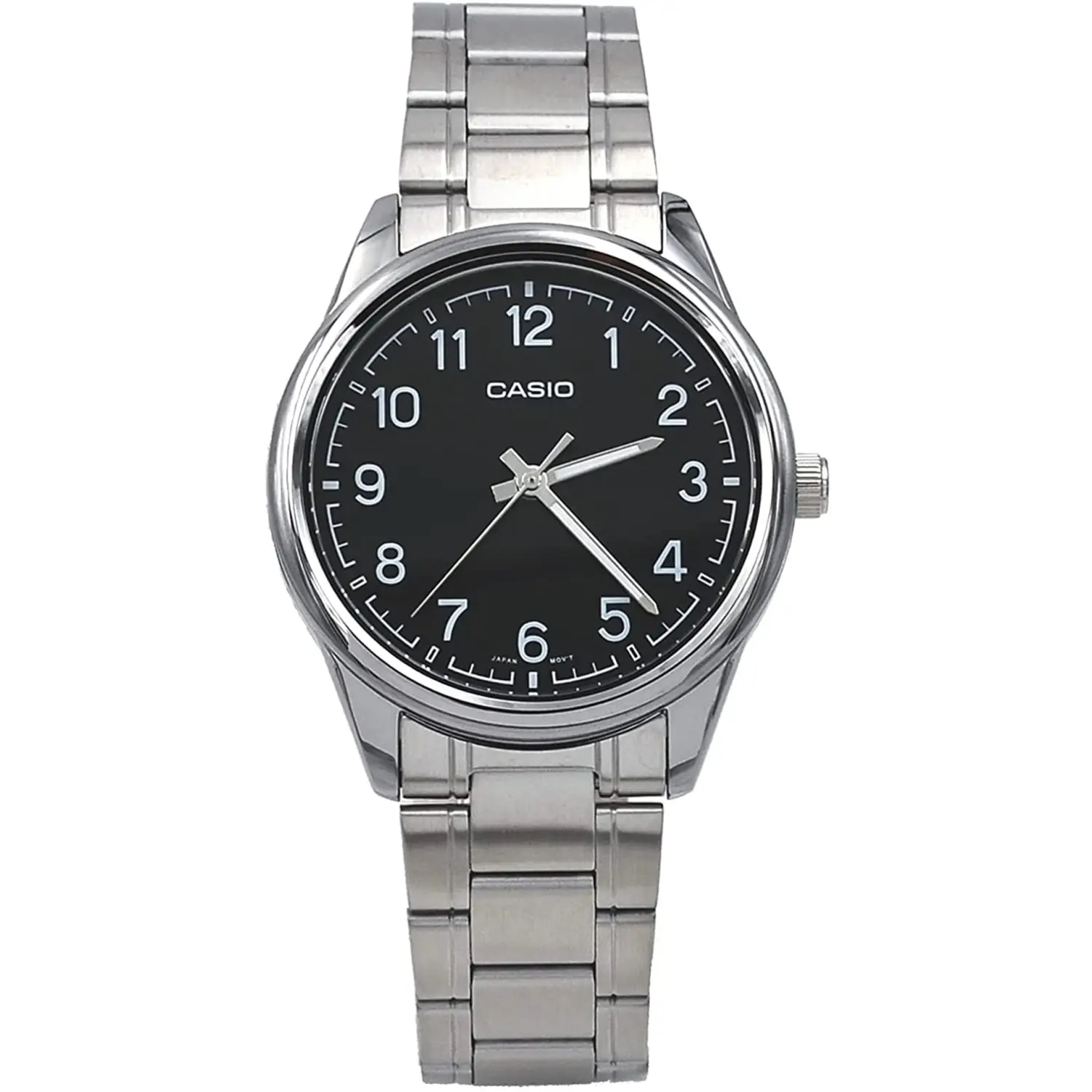 Casio Men’s Analog Quartz Black Dial Stainless Steel Watch