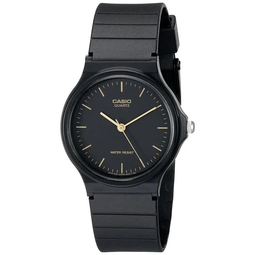 Casio Men’s Analog Quartz Black Resin Watch MQ24-1E -