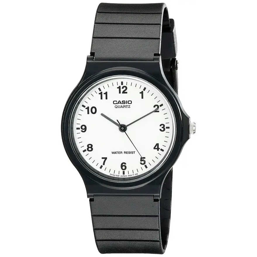 Casio Men’s Analog Quartz Black Resin Watch MQ24-7B -