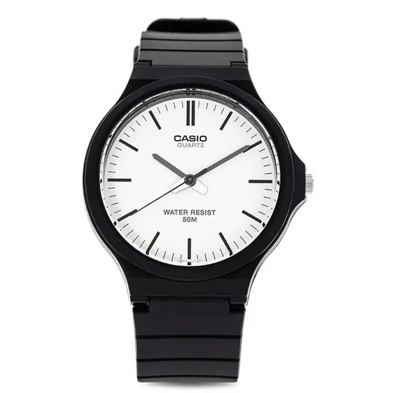 Casio Men’s Analog Quartz Black Resin Watch MW240-7EV - Misc