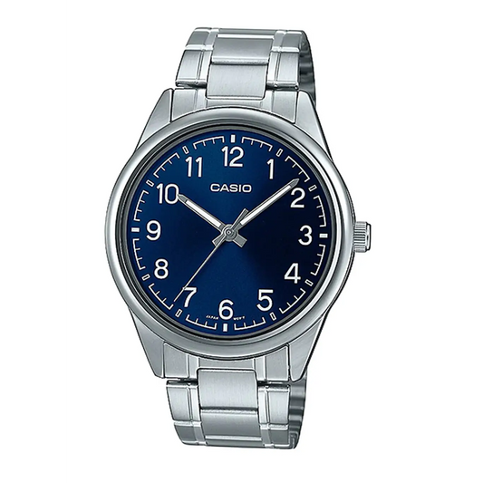 Casio Men’s Analog Quartz Blue Dial Stainless Steel Watch