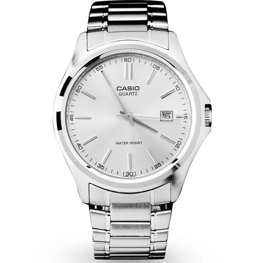 Casio Men’s Analog Quartz Date Silver Tone Stainless Steel