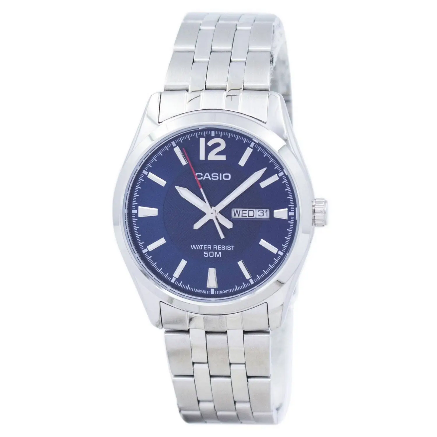 Casio Men’s Analog Quartz Day/Date Stainless Steel Watch
