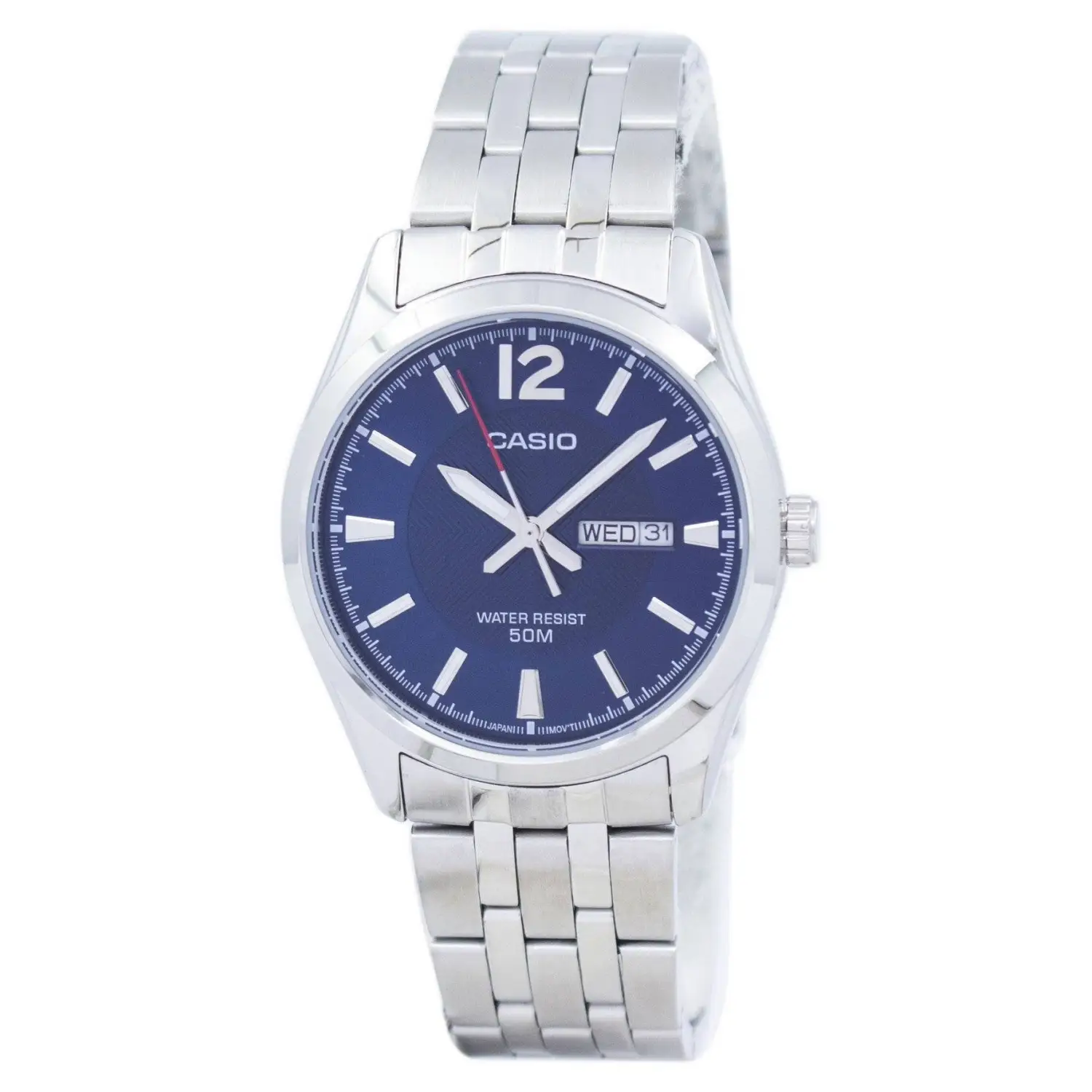 Casio Men’s Analog Quartz Day/Date Stainless Steel Watch