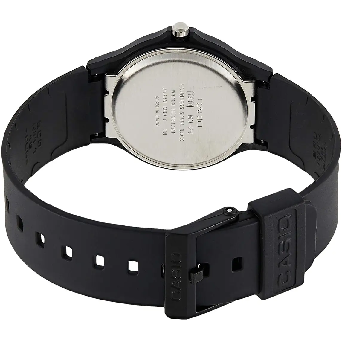 Casio Men’s Analog Quartz Gold Tone Black Resin Watch