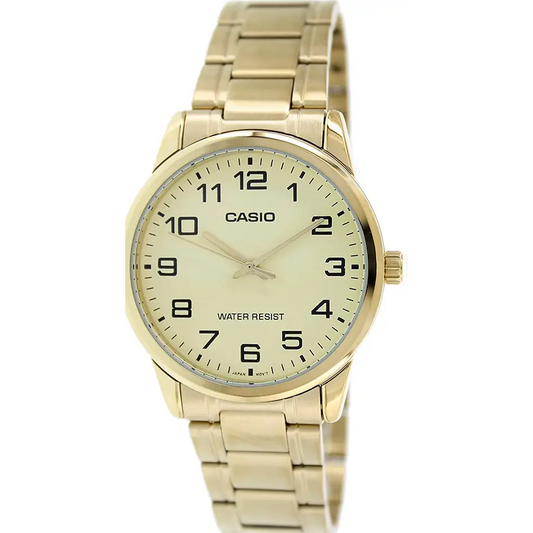 Casio Men’s Analog Quartz Gold Tone Stainless Steel Watch