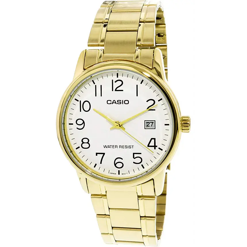 Casio Men’s Analog Quartz Gold Tone Stainless Steel Watch