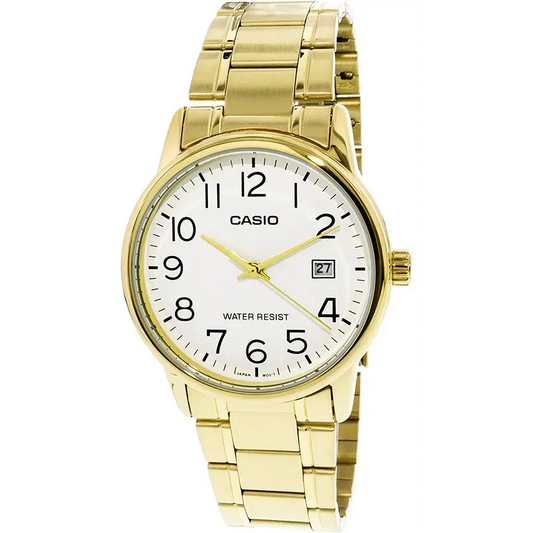 Casio Men’s Analog Quartz Gold Tone Stainless Steel Watch